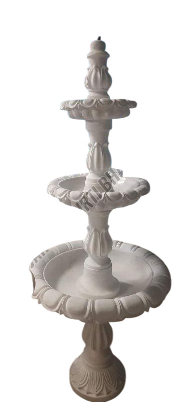 Stone Water Fountain - Color: White