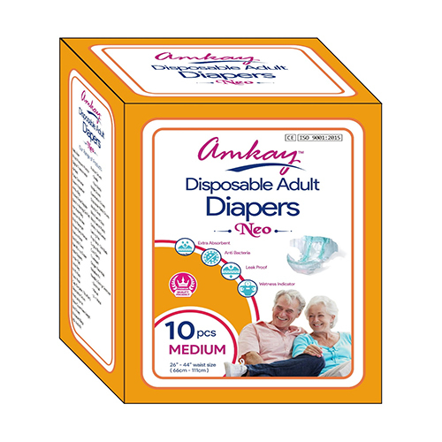 Amkay Disposable Adult Diapers Neo (Medium) - Application: Hospital
