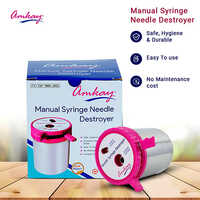 Needle & Syringe Destroyer Manual - Color: Silver
