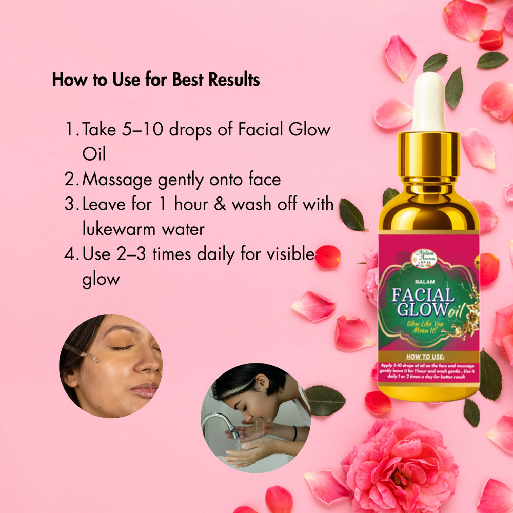 Facial Glow Oil - For Women - Age Group: Adult