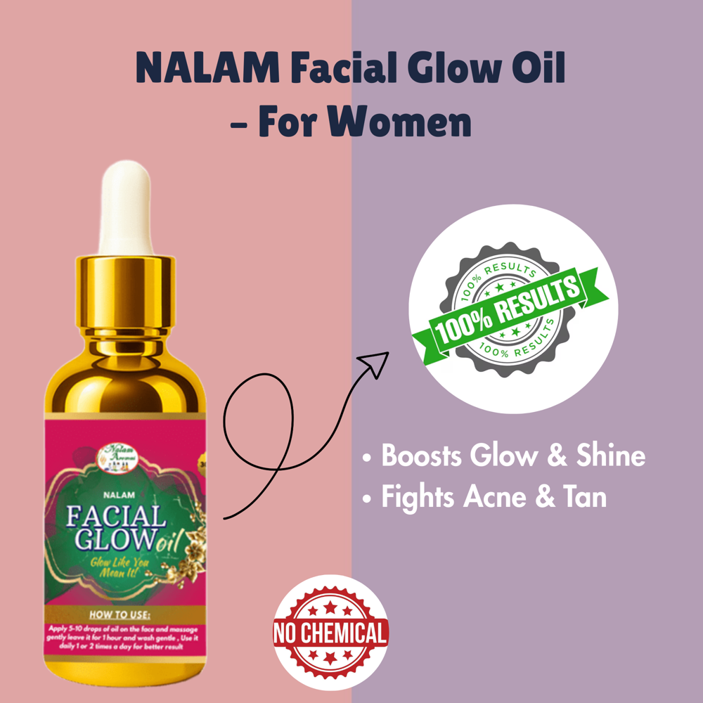 Facial Glow Oil - For Women - Age Group: Adult