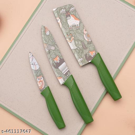 Knife Set - Color: Green