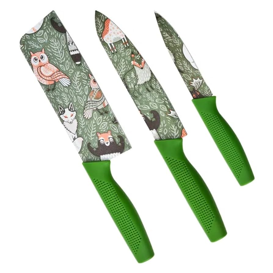 Knife Set - Color: Green