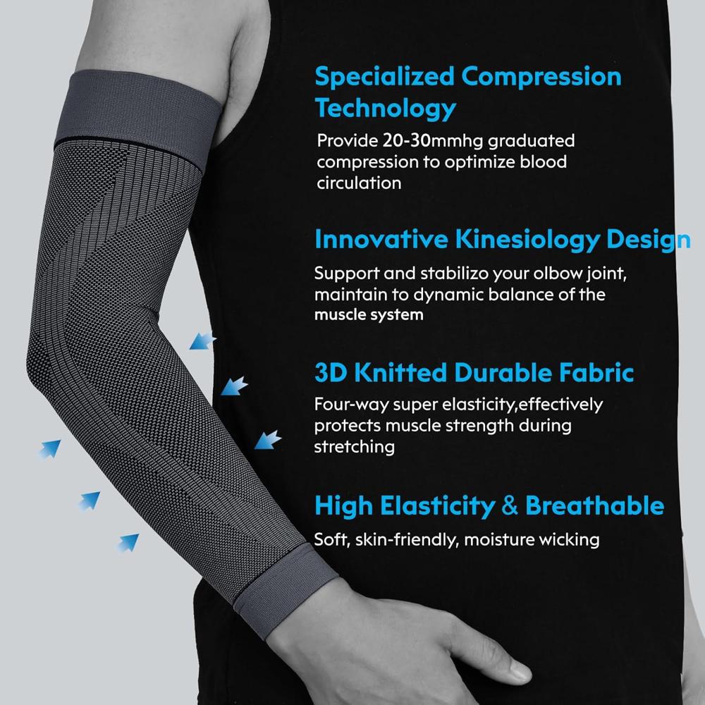 Elbow Support Grey - Color: Black