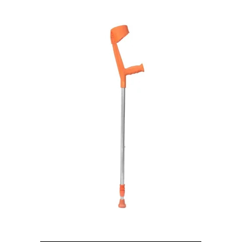 Walking Stick With Elbow Support - Color: Silver