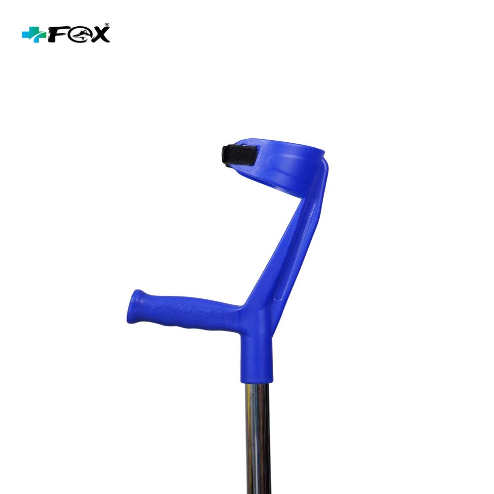 Walking Stick With Elbow Support - Color: Silver