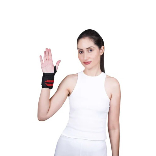 Gym Wristband With Thumb - Color: Black