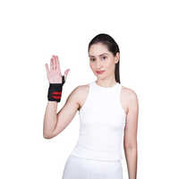 Gym Wristband With Thumb - Color: Black