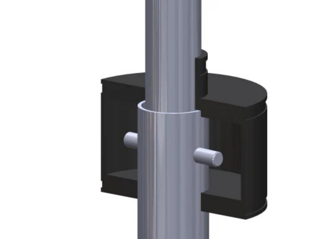 Roof Leg Seal - Color: Black