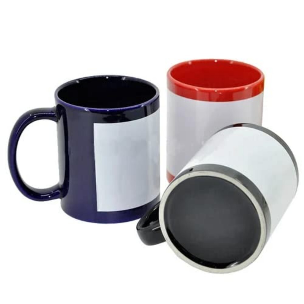 Ceramic Patch Coffee Mug - Color: As Per Requirement