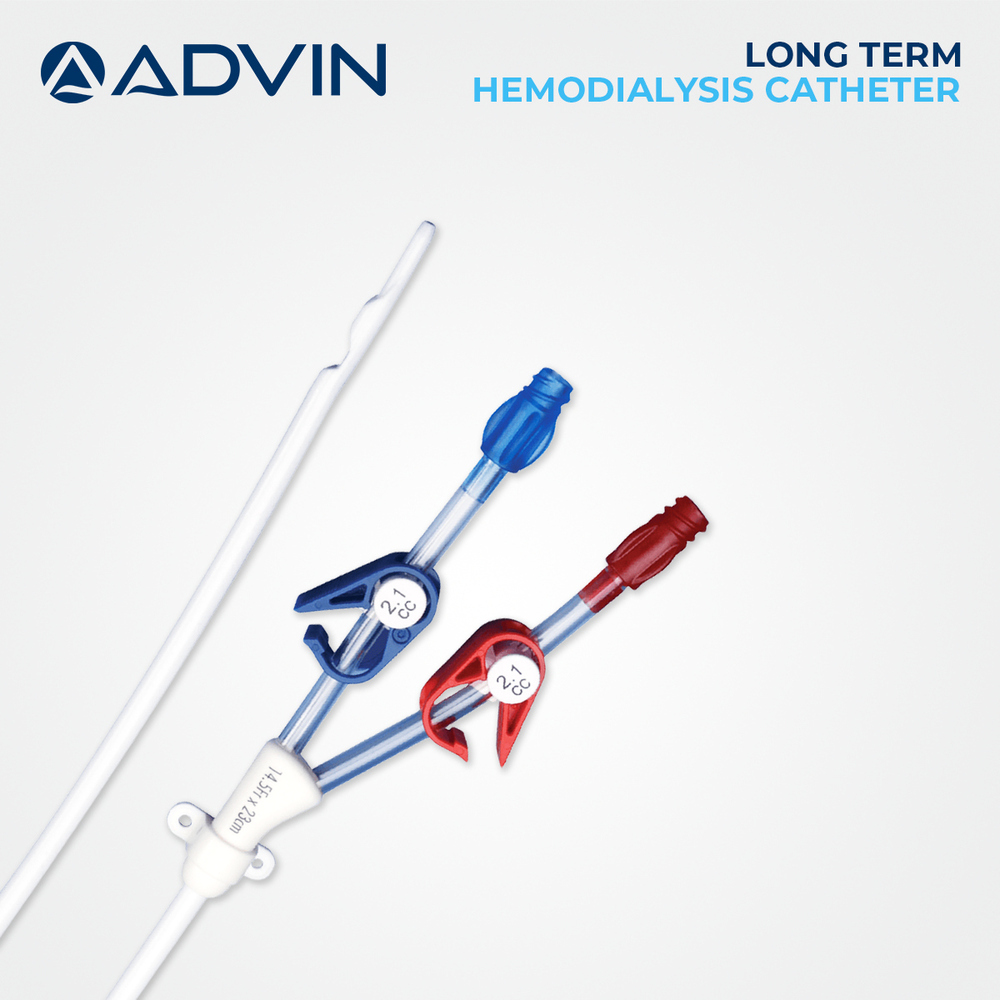 Silicone Long Term Permanent Hemodialysis Catheter For Hospital