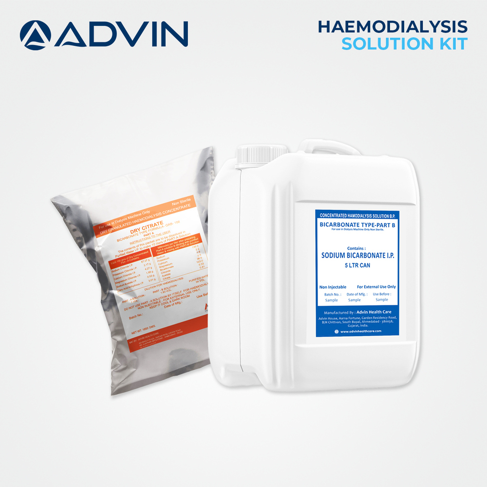 Plastic Advin Dialysis Fluid Acid Concentrate