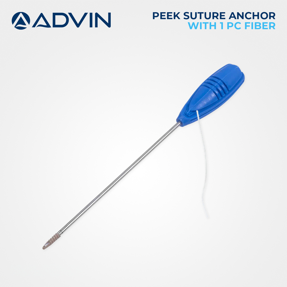 PEEK Suture Anchor With 1 pc Fiber