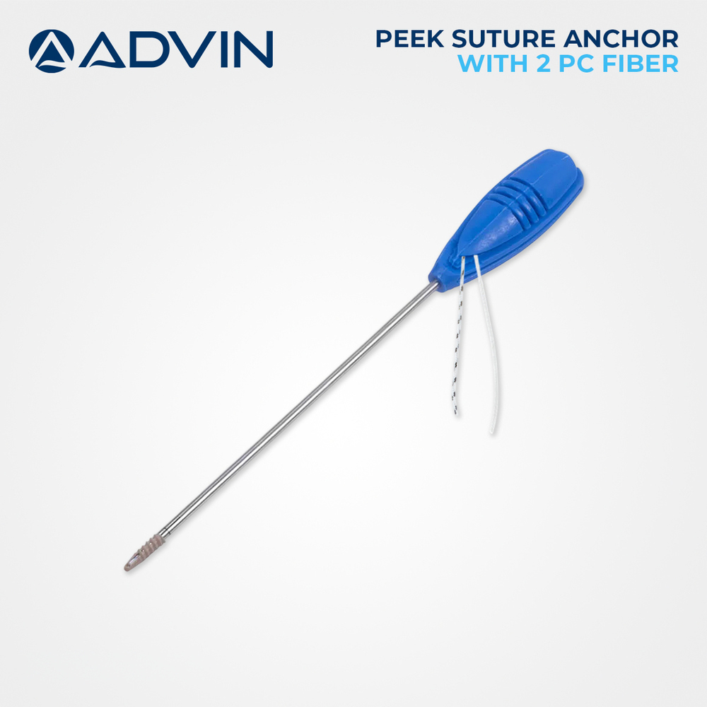 PEEK Suture Anchor With 2 pc Fiber
