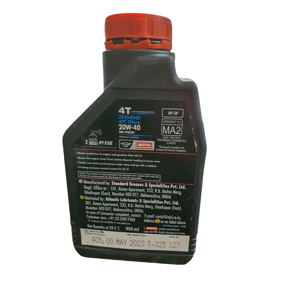 Motul 3000 4T PLUS 20W40 Bike Engine Oil