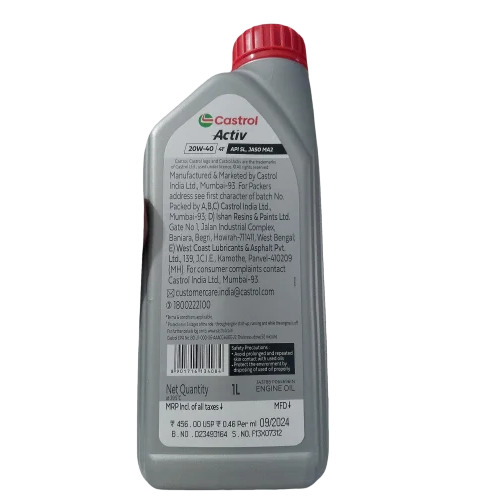 20W40 Bike Engine Oil - Application: Automotive