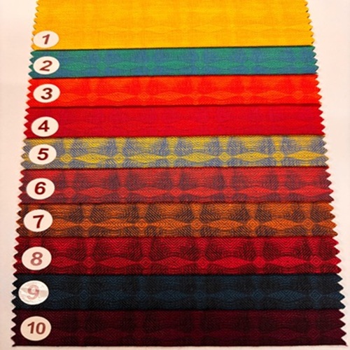 Poly Linen Jacquard fabric