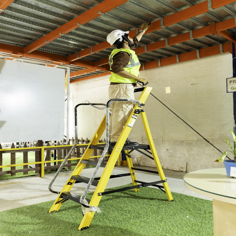 FRP (Fiberglass) Heavy Duty Ladder Y-Access Megastep - Work Platform