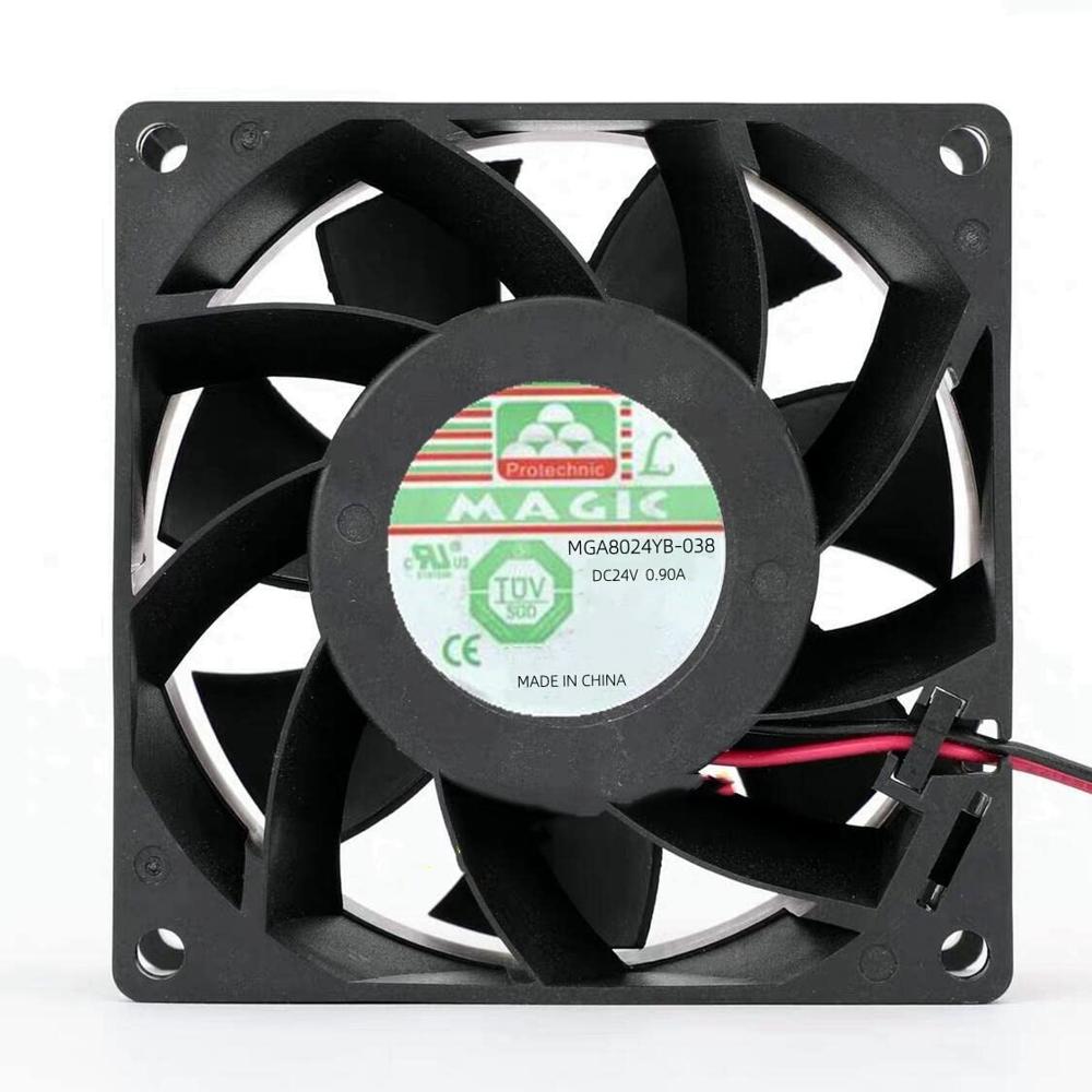 PROTECHNIC MGA8024YB-038 24V 0.90A 8CM 8025mm PLASTIC Axial Cooling Fan