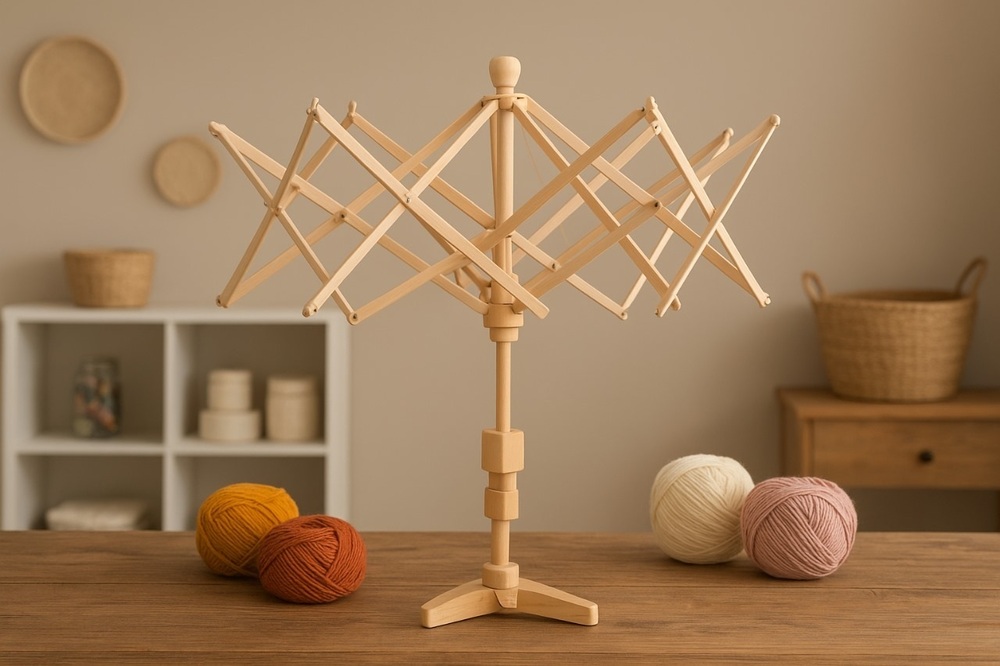 Wooden Yarn Umbrella Swift - Design Type: Modern