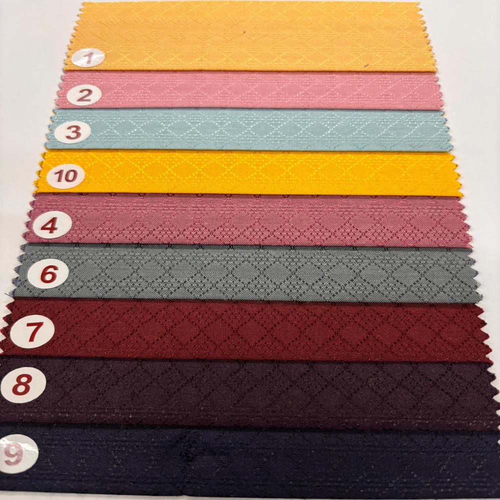 Poly Linen Jacquard Fabric - Attributes: Washable