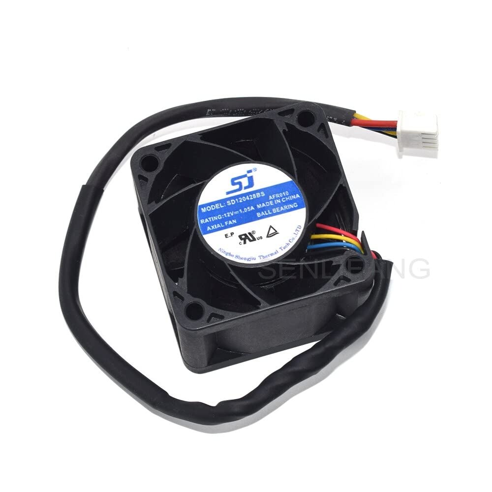 SJ SD120428BS 12V 1.05A 4028mm 4Pin High Speed Server Fan Axial Cooling Fan