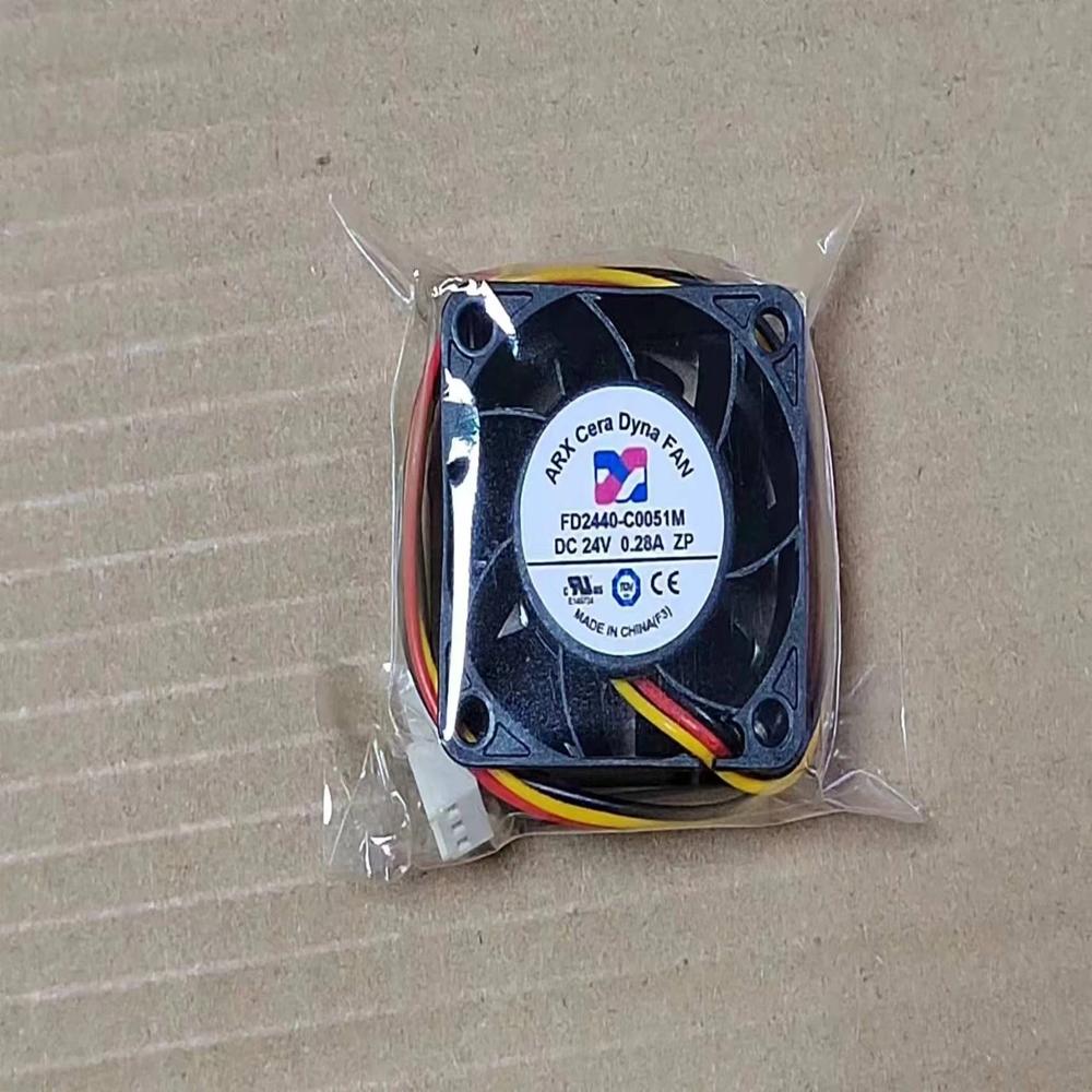 Arx Fd2440-C0051M 24V Dc 0.28A 4028Mm Plastic Inverter Axial Cooling Fan - Color: Black
