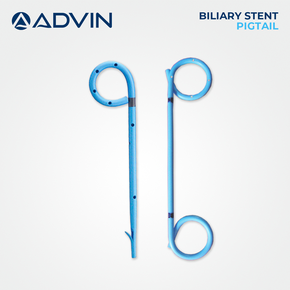 Biliary Stent Double Pigtail - Plastic/metal Design , Highly Radiopaque, Smooth Surface, Single-use, Sterile Packaging, High Flow Rate
