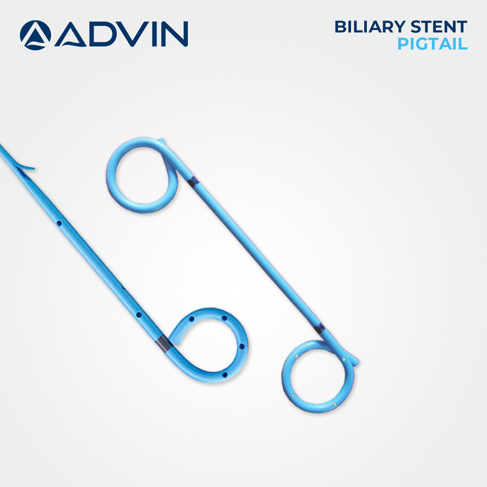 Biliary Stent Double Pigtail - Plastic/metal Design , Highly Radiopaque, Smooth Surface, Single-use, Sterile Packaging, High Flow Rate