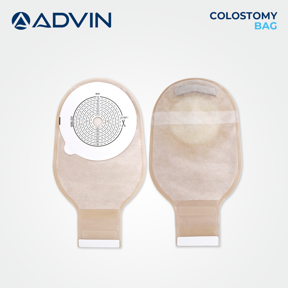 Colostomy Bag - Waterproof Oval Design | 75 X 60 Mm Cutting Size A, Comfortable And Reliable Waste Collection Solution