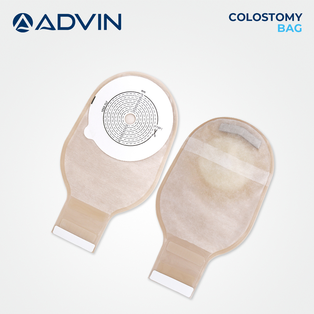 Colostomy Bag - Waterproof Oval Design | 75 X 60 Mm Cutting Size A, Comfortable And Reliable Waste Collection Solution