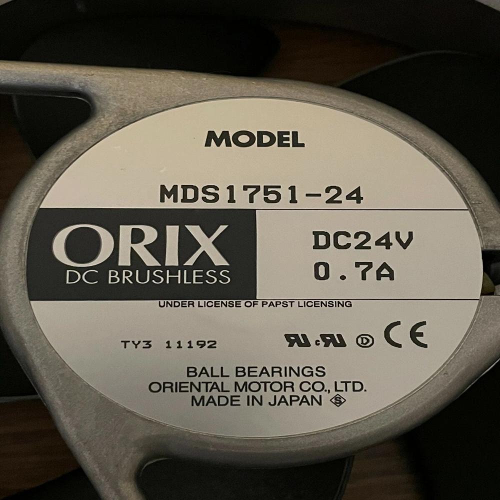 ORIX MDS1751-24SH 24V DC 0.7A 12038mm METAL High-performance axial fan by Oriental Motor Axial Cooling Fan