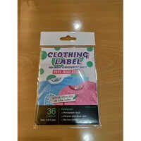Non-iron Cloth Label