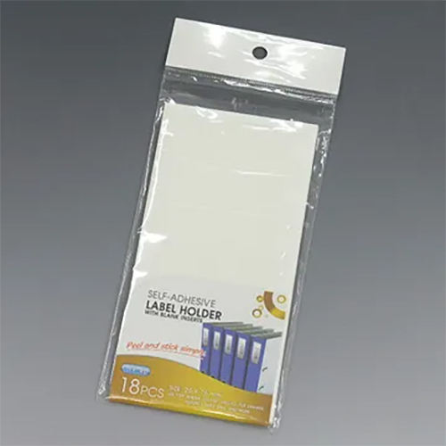 Self-Adhesive Label Holder With Blank Inserts (YP-40)
