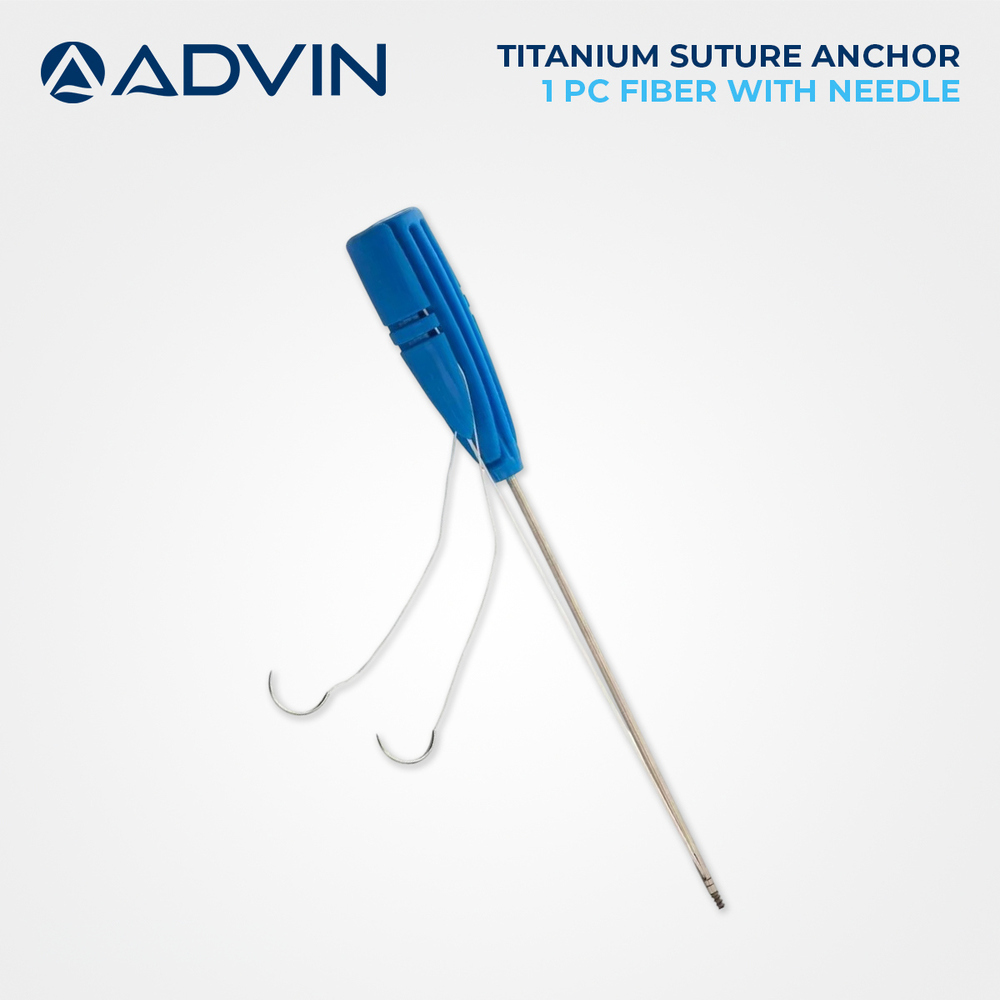 Titanium Suture Anchor With 1 pc Fiber With Needle