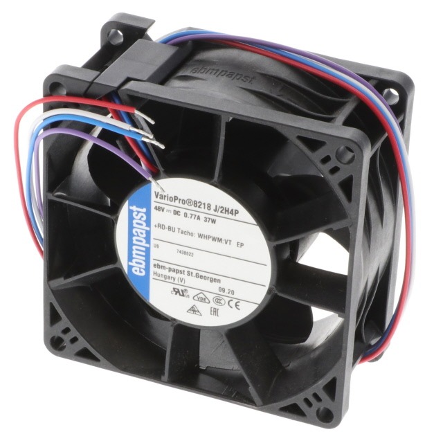 EBM PAPST 8218J/2H4P 48V DC 0.77A 37W 8038mm PLASTIC Axial Cooling Fan