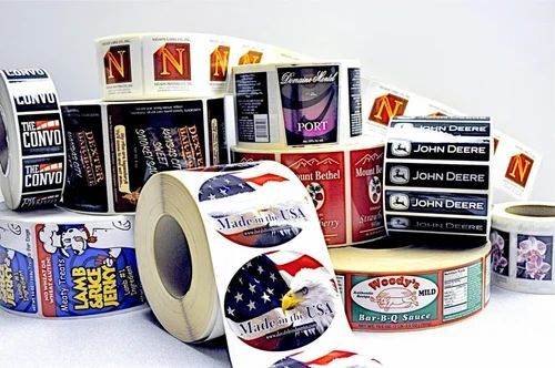 Metallic Self Adhesive Labels - Color: Multicolor Available