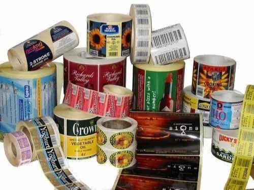 Printed Lable Sticker - Color: Multicolor Available