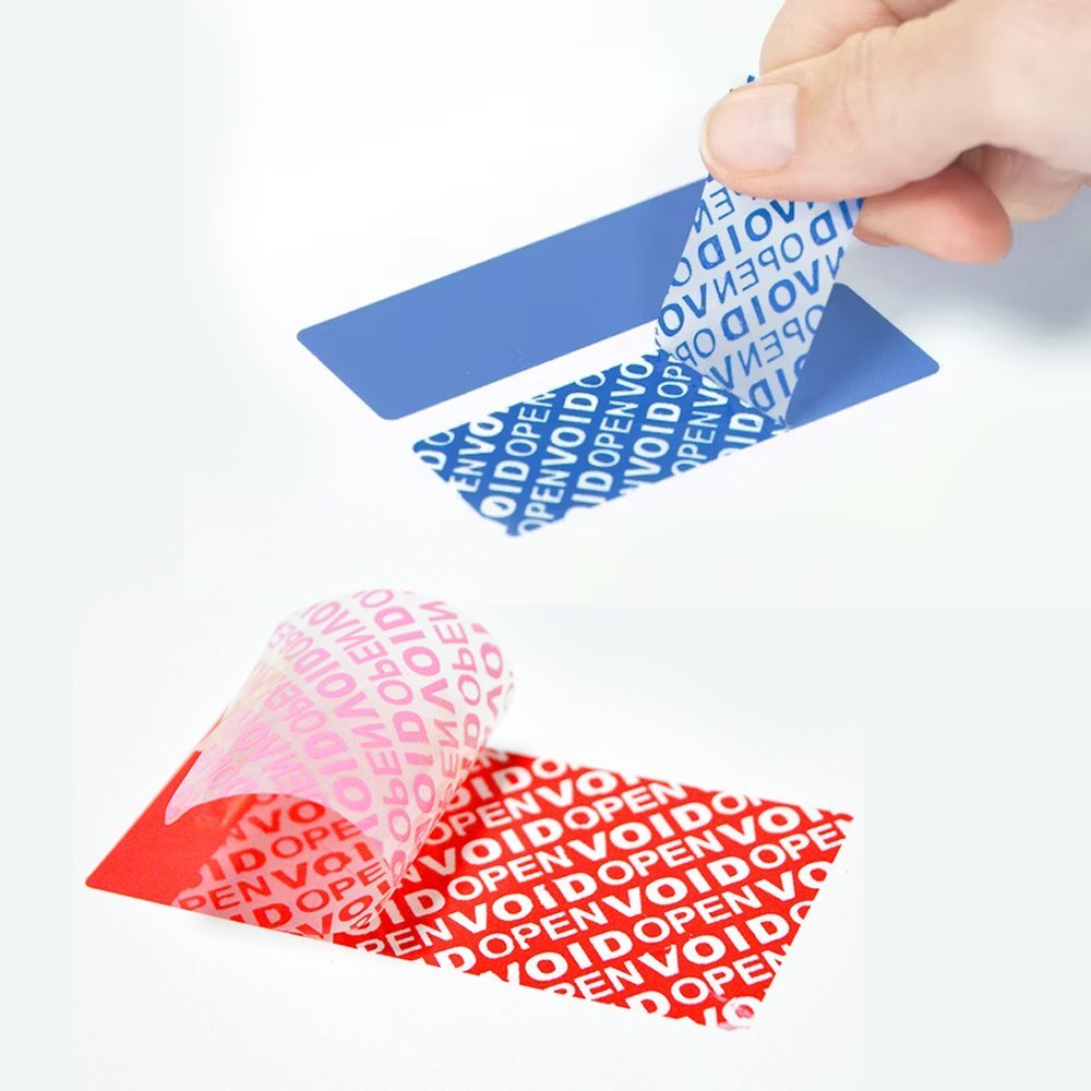 Void Sticker Labels - Color: Silver