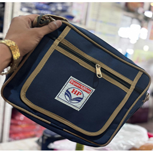 Hpcl Petrol Pump Case Bag - Color: Blue & Brown