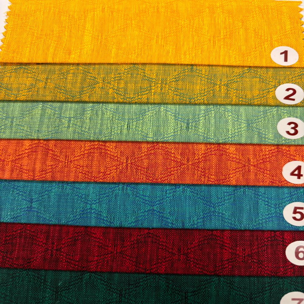 Poly Linen Dobby Fabric - Color: Multicolour
