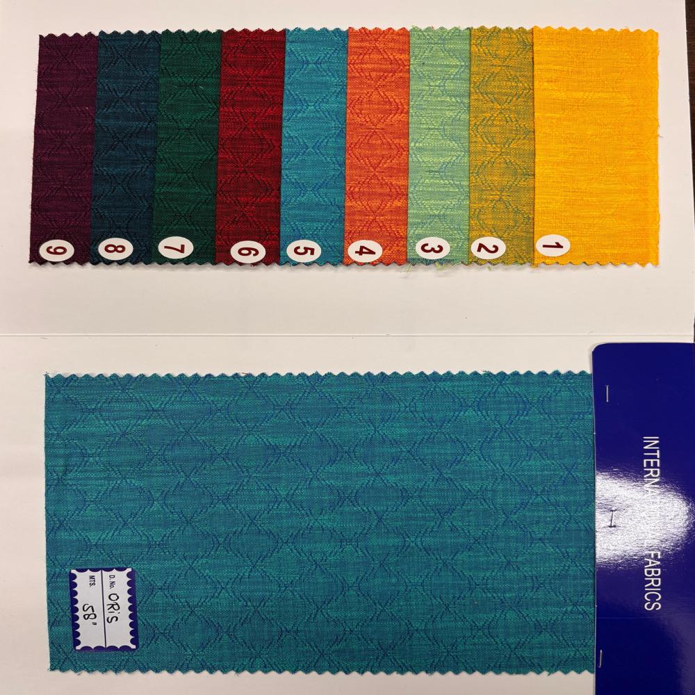 Poly Linen Dobby Fabric - Color: Multicolour
