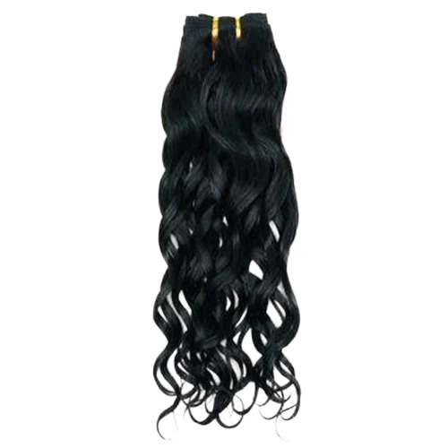 Indian Wavy Human Hair Weft - Color: Available In Different Colors