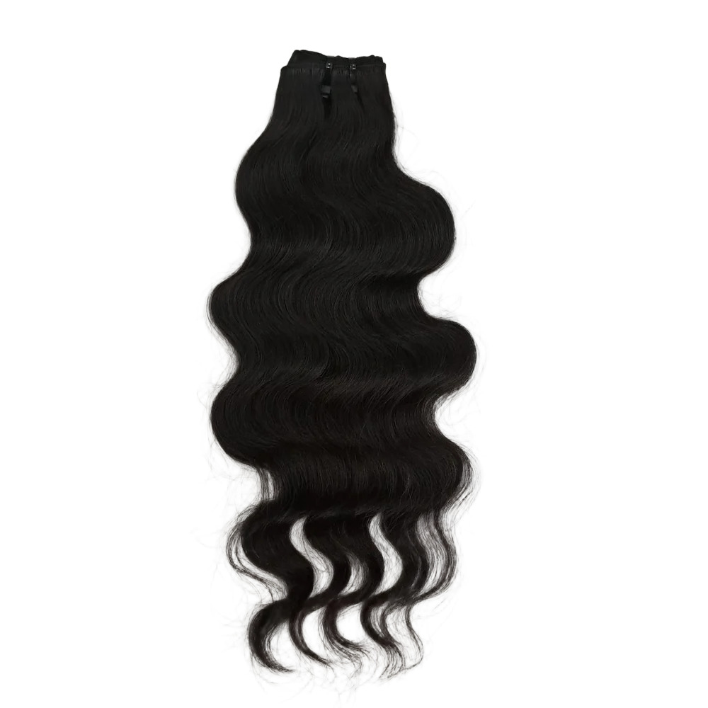 Virgin Remy Indian Wavy Hair Weave - Color: Black & Brown