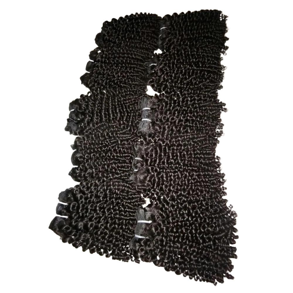 Virgin Remy Indian Curly Weave Hair - Application: Profesional