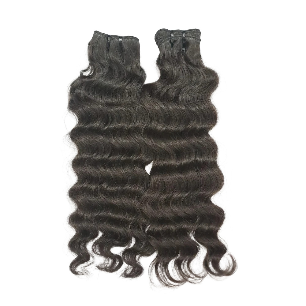 Indian Virgin Remy Wavy Hair Weave