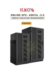 Elnova Online UPS 40 KVA Inbuilt Isolation Transformer 3:3