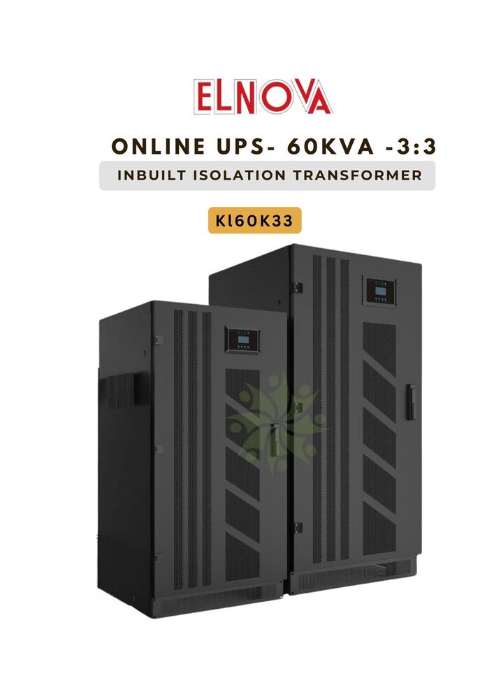 Elnova Online UPS 60 KVA Inbuilt Isolation Transformer 3:3