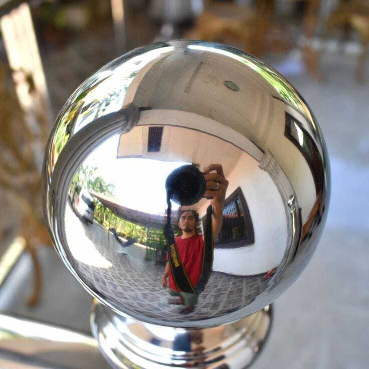 Stainless steel railing hollow boll