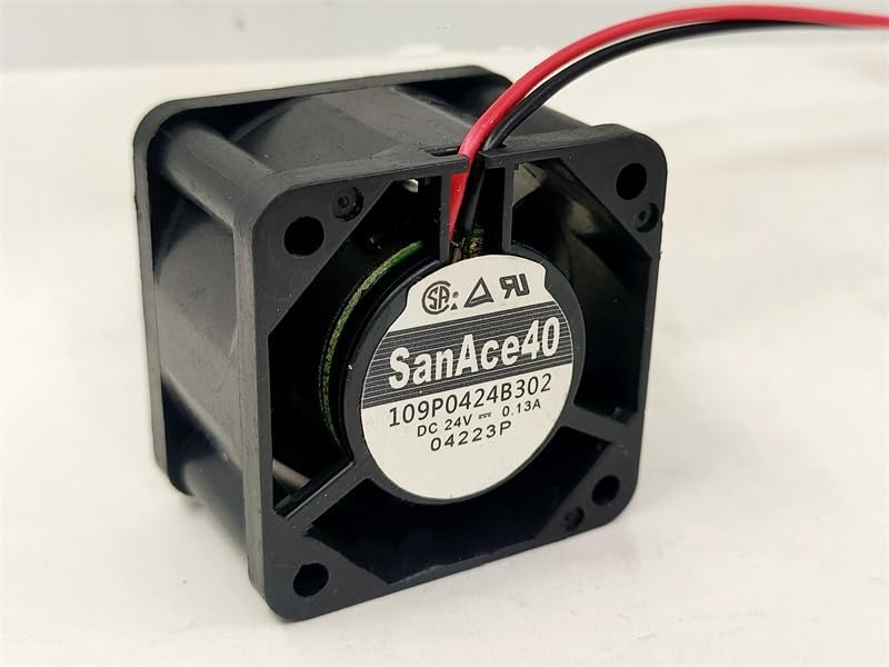 SANACE 109P0424B302 24V DC 0.13A 4028mm 4cm 2-Wire axial Flow Cooling Fan